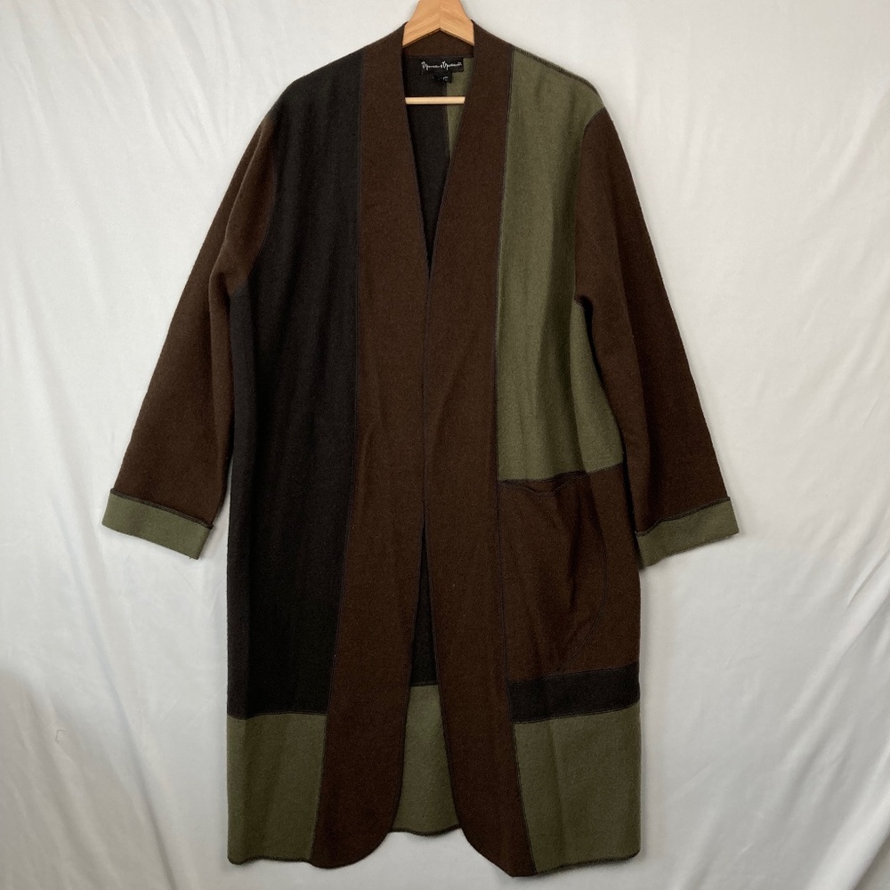 Mercer And Madison 100% Wool Open Cardigan Long Sweater Size Medium City